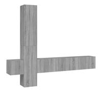 vidaXL 5 Piece TV Cabinet Set Grey Sonoma Engineered Wood