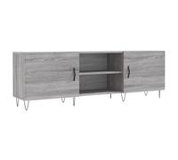 vidaXL 2 Door 2 Shelf Grey Sonoma TV Cabinet - Size: 50 x 150 x 30cm - Wilko