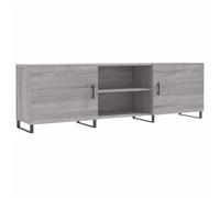 vidaXL 2 Door 2 Shelf Grey Sonoma TV Cabinet - Size: 50 x 150 x 30cm - Wilko