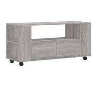 vidaXL TV Cabinet, TV Stand with Drawers, Media Console for Bedroom Living Room, Sideboard with wheels, Modern Style, Grey Sonoma Engineered Wood