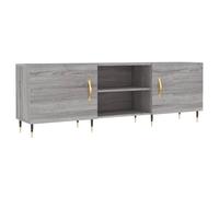 vidaXL TV Cabinet Grey Sonoma 150x30x50 cm Engineered Wood, Grey