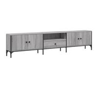 vidaXL TV Cabinet with Drawer Grey Sonoma 200x25x44 cm Engineered Wood