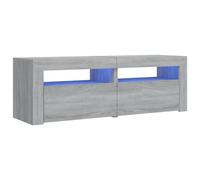 (grey sonoma) vidaXL TV Cabinet with LED Lights Entertainment Centre TV Stand Media TV Unit