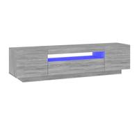 (Grey sonoma) vidaXL TV Cabinet with LED Lights TV Unit Living Room Furniture Multi Colours
