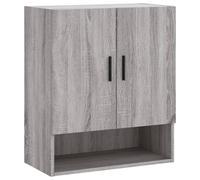 (grey sonoma) vidaXL Wall Cabinet Storage Cabinet Display Cabinet White Engineered Wood