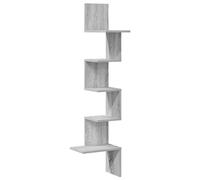 (grey sonoma) vidaXL Wall Corner Shelf Wall Rack Wall-mounted Storage Shelf Engineered Wood