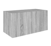 vidaXL Wall Mounted Cabinet Grey Sonoma 80x39x40 cm Engineered Wood