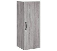 vidaXL Wall Mounted Cabinet Grey Sonoma 34.5x34x90 cm Engineered Wood
