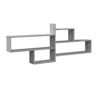 vidaXL Wall Shelf Grey Sonoma 167.5x18x68 cm Engineered Wood