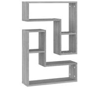 vidaXL Wall Shelves 2 pcs Grey Sonoma 50x15x50 cm Engineered Wood, Grey