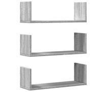 Wall Shelves Wall Storage Shelf Floating Shelf 3 pcs Engineered Wood vidaXL