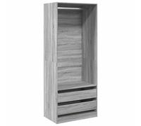 (grey sonoma) vidaXL Wardrobe Clothing Storage Hanger Clothes Cabinet Closet Engineered Wood