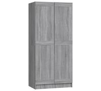 Vidaxl Wardrobe Grey Sonoma 82.5X51.5X180 Cm Engineered Wood, Grey