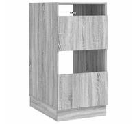 Grey Sonoma Wooden Laundry Cabinet with 2 Doors and 4 Compartments, Modern Storage Space for Bathroom, Living Room, Bedroom, Space-Saving, Durable, Waterproof, Versatile Multi-Purpose Cabinet