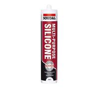 Grey Soudal Trade Silicone Multi Purpose Construction Sealant Acetoxy with Fungicide