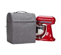 Grey Stand Mixer Dust Cover for KitchenAid-6/7/8 Quart Bowl Lift Mixers, Oxford Cloth with Waterproof Lining for Protects from Dust and Spills