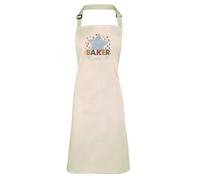 Grey Star British Baker Apron - Novelty Star Contestant Family Cooking Baking TV Show Chef Cook Bake Cake Paul Kitchen Decor Collection Gift Present (Natural, One Size)