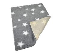 Grey Star Non-Slip Vet Bedding - Soft, Washable Fleece Mat for Dogs, Cats & Small Pets - Ideal for Floors, Crates & Whelping 1300gsm Size: 75cm x 51cm