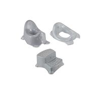 Grey Stars Baby Potty, Toilet Seat & Double Step Stool Set Keeeper Grey One Size