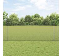 Grey Steel & PVC Garden Fence 1.2m x 50m Durable Outdoor Privacy Panel Set