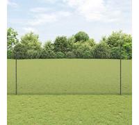 Grey Steel & PVC Garden Fence 1.4m x 25m Durable Outdoor Panel for Modern Spaces