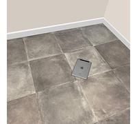 Grey Stone Tile Vinyl Lino Flooring Kitchen Bathroom Waterproof Roll Sheet Anti-Slip Cushion Grandismo (2m x 1.5m)