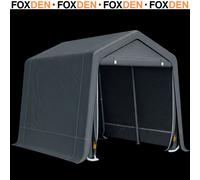 Outsunny Garden Storage Tent Bike Shed W/ Metal Frame & Zipper Doors In Dark Grey Dark Grey