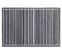 Grey Stripe Door Mat, 75Cm X 50Cm
