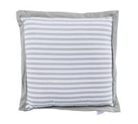 (Grey) Striped Seat Pad for Dining and Garden Chairs