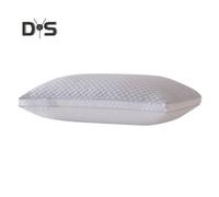 (grey) Summer Cool Pillow Washable 3D Texture Pillow with Mesh Border Breathable Cooling Pillow for Deep Sleep Home Bedroom Dormitory
