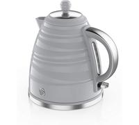 (Grey) Swan SK31050WN, Symphony 1.7 Litre Jug Kettle with Rapid Boil, 3000 Watts, White