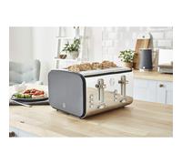 (Grey) Swan ST14620WHTN, 4 Slice Nordic Toaster, Soft Touch Housing and Matt Finish