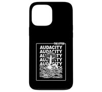 Grey The Utter Audacity Monochrome Color Graphic Case for iPhone 13 Pro Max