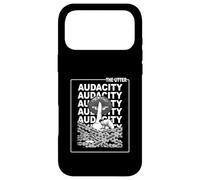 Grey The Utter Audacity Monochrome Color Graphic Case for iPhone 17 Pro Max