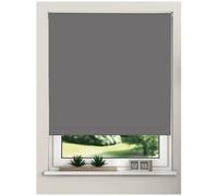 Grey Thermal Blackout Roller Blinds Trimmable 165Cm Drop X Width 90Cm