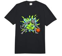 Grey TIGERED Basketball CAT Crazy Crossover Comfort Colors Adult Heavyweight T-Shirt
