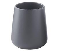 Grey Toothbrush Holder for Bathroom - Ceramic Tooth Brushing Holders, Toothpaste Holder, Reusable Toothbrush Mouthwash Cup, Space-Saving Design for Bathroom Countertop