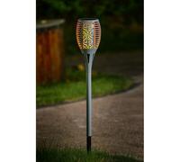 Grey Torch Solar Garden Stake Light 36 Orange LED - 78cm by Bright Garden