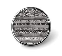 Grey Tribal Badge Holder Personalized Metal Button Pin Fashion Round Badge with Pattern Pin DIY Button Badges Exquisite Brooch Crafts Gift Clothes Decorative Pins
