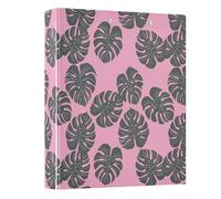 Grey Turtle Dorsal Leaf Pattern 3 Ring Binder 1.5 Inch Round Ring Binder View Binder Holds 200 Documents for Home School Office Use