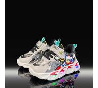 (grey, twenty three) 2024 Altman Light-Up Cartoon Sports Shoes for Small to Medium Children and Toddlers