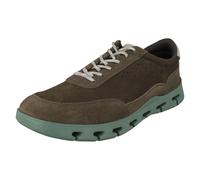 (Grey, UK 12) Mens Clarks Lightweight Lace Up Shoes Nature X One - G Fit
