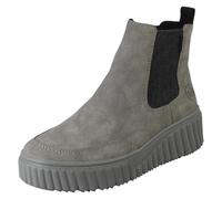 (Grey, UK 8) Ladies Rieker Platform Chelsea Boots N2553