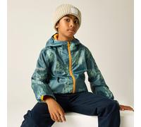 Grey unisex 9-10 Years Regatta Kids’ Printed Lever II Waterpoof Jacket Grey, Size: 9-10 Years