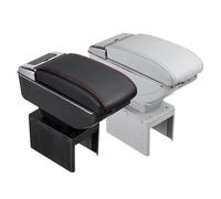 (Grey) Universal Car Armrest Box Cushion Pad Center Organizer Console Pad Stroage Cover