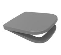 V20 Square Shape Soft Close Toilet Seat Quick Release Top or Bottom Fix 356 x 434 (Grey)