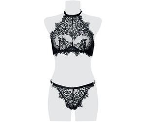 Grey Velvet 2-Part Lace Cami Set Underwear black XL
