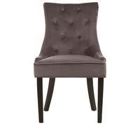 Orsina Grey Velvet Chair, Enchanting Sleep Chair, Easy To Assemble Borg Chair, Comfy Dining Chair