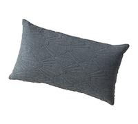 Grey Velvet Throw Cushion, Shell Pattern Throw Pillow Stuffer Home Decor Back Lumbar Support Cushion for Car Seat Sofa, 30 x 50cm