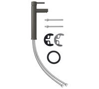 (grey) vidaXL Bathroom Mixer Tap 12x30 cm Basin Faucet Plumbing Fixture Multi Colors